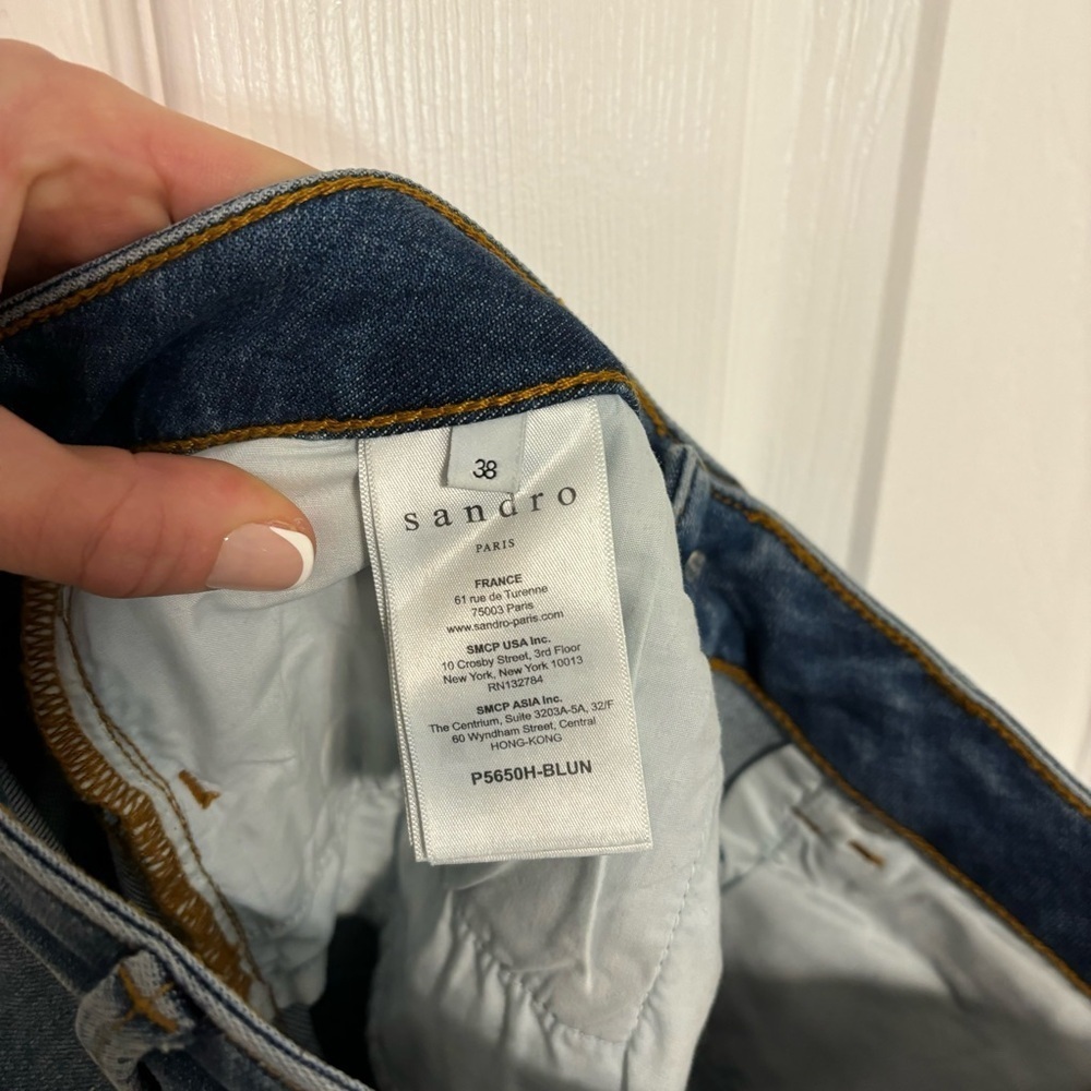 Sandro Paris Dark Wash Jeans - Picture 7 of 9